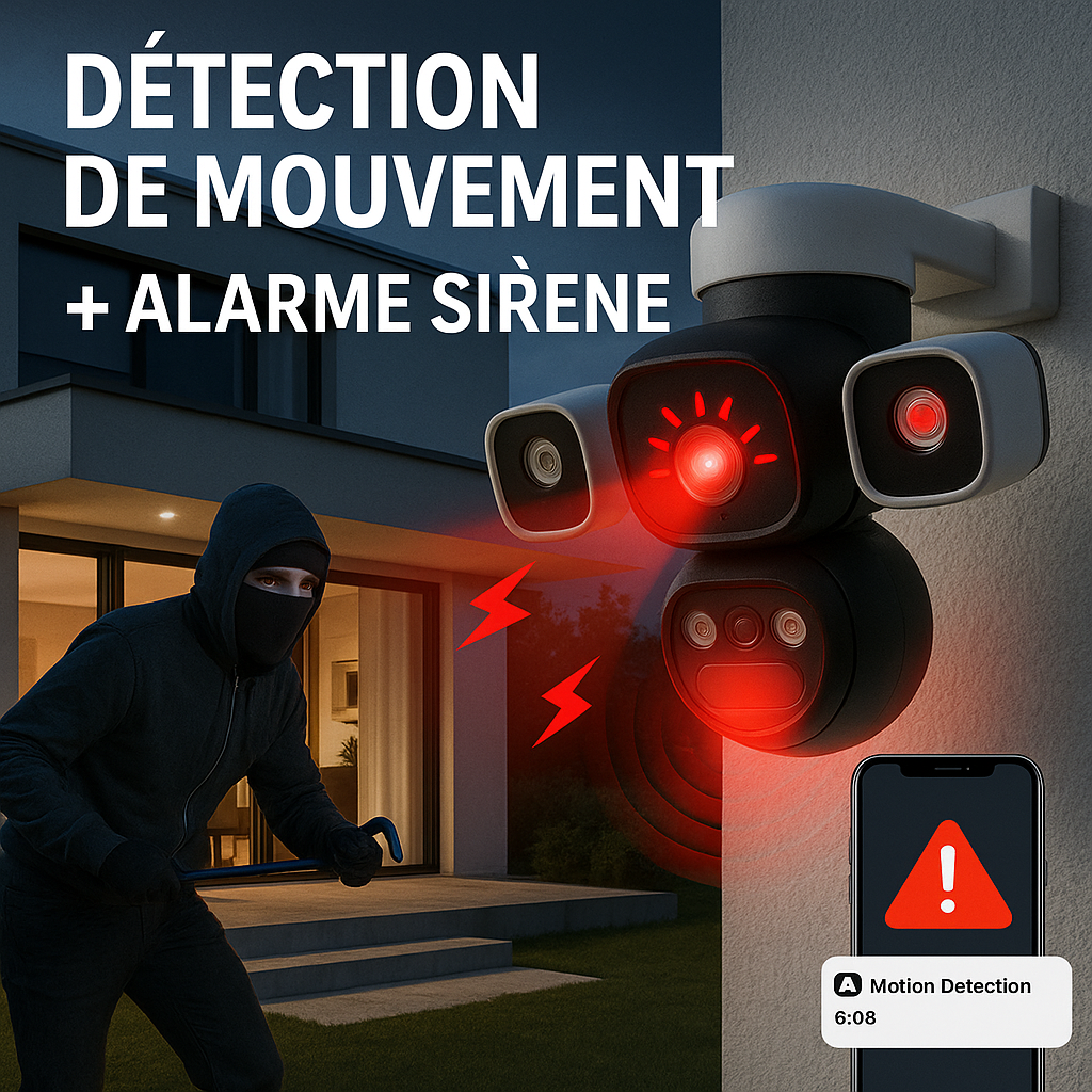 Caméra Intelligente 360° + WiFi